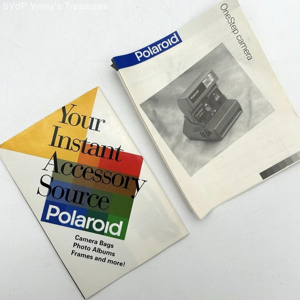 Vintage Polaroid OneStep CloseUp 600 Instant Film Camera CIB Box and Manuals